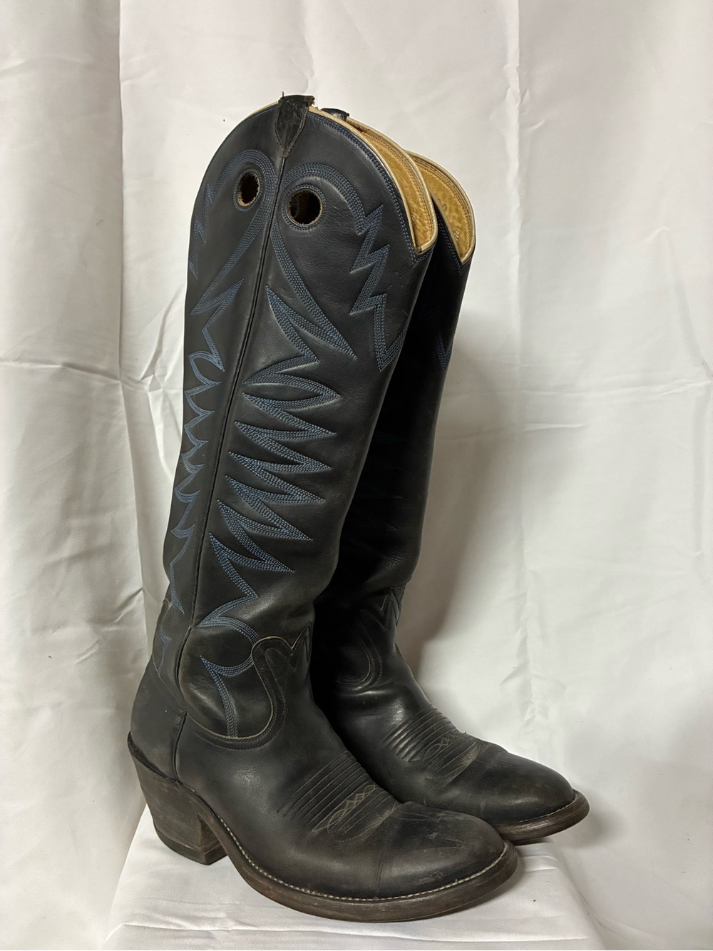 Men’s VTG Bowman’s Wilson Handmade Tall Buckaroo Cowboy Boots